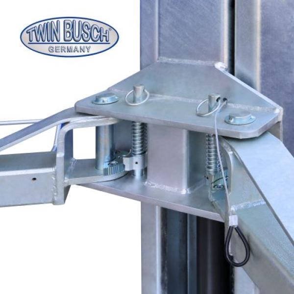 Twin Busch 2 Säulen Hebebühne TW242M 4.2t – BASIC LINE – halbautomatische Entriegelung vollverzinkt
